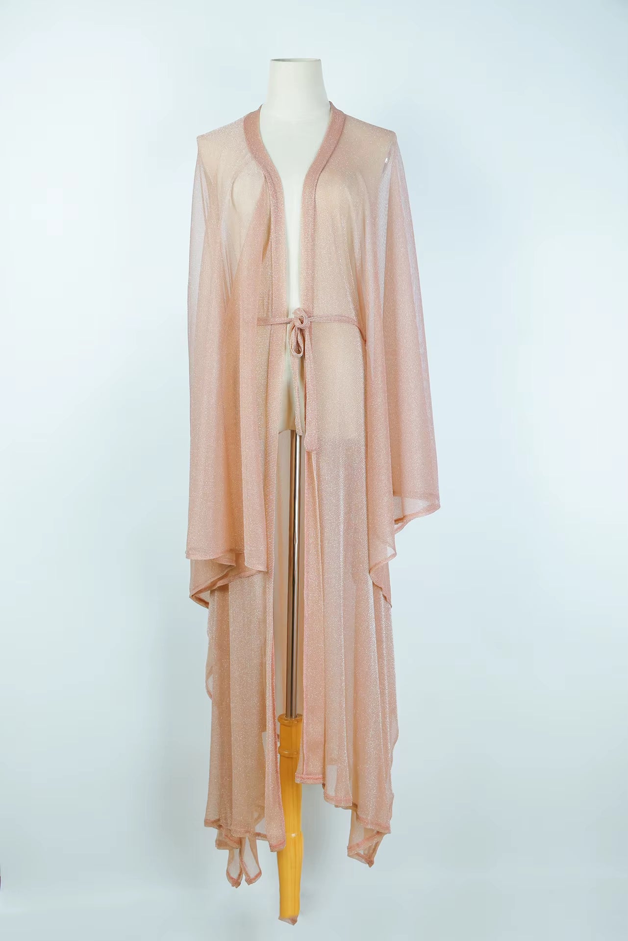 Gold Bikini Cover up Sexy Beach Dress Tunics for Women Beachwear Summer See through Swimsuit Cover-Ups Kaftan Beach Dress Tunic