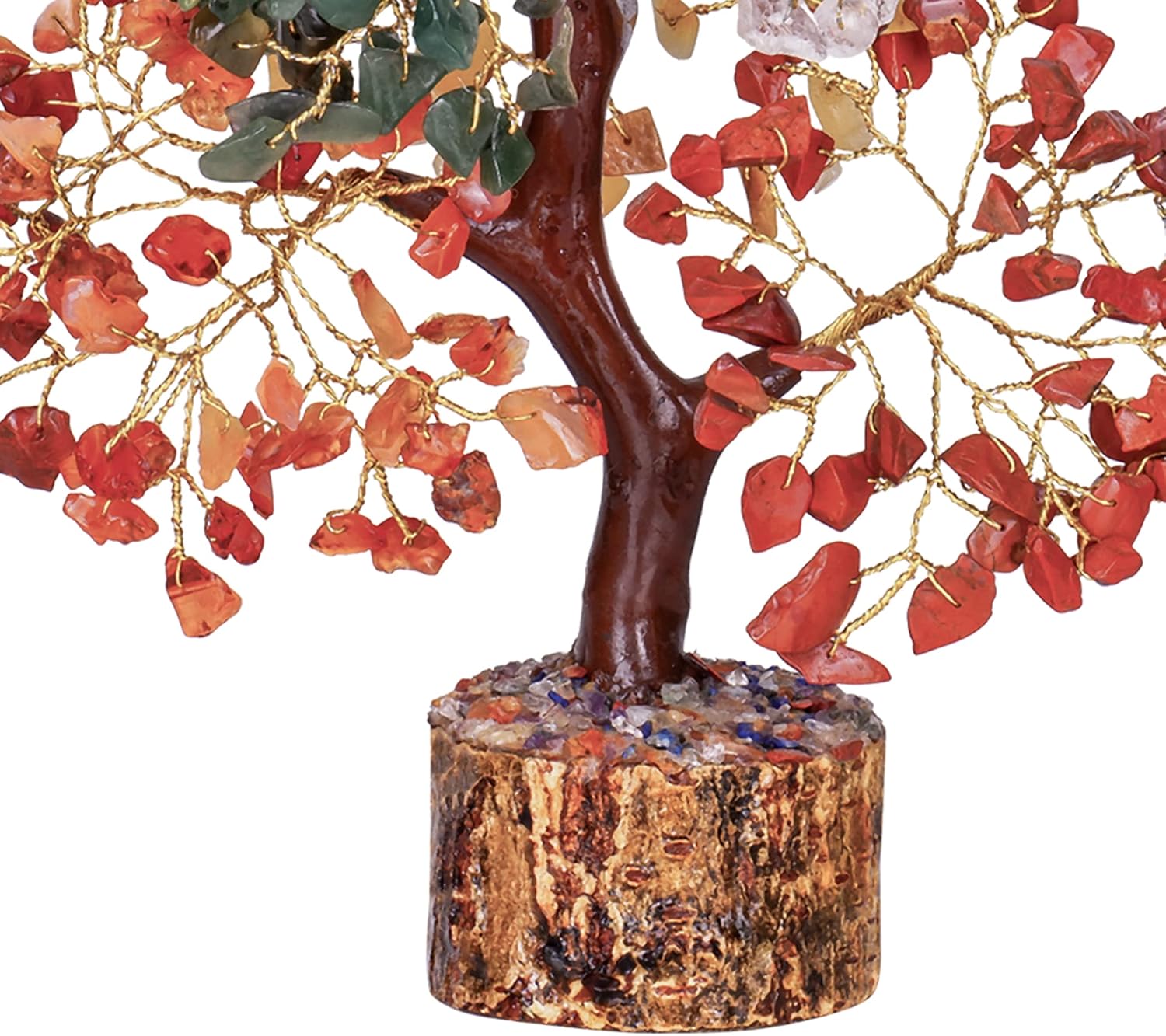 Crystals - Crystals and Healing Stones - Chakra Tree of Life - Crystal Tree for Positive Energy - Meditation Accessories - Feng Shui Decor - Crystal Gifts - Chakra Decor - Meditation Gifts